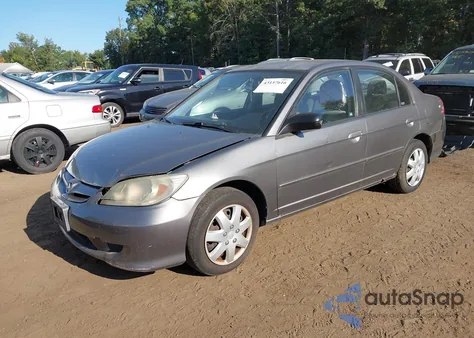 2004 Honda Civic Lx from USA, damaged, VIN 2HGES16674H516537
